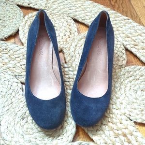 MADEWELL Ella black suede pumps 6.5